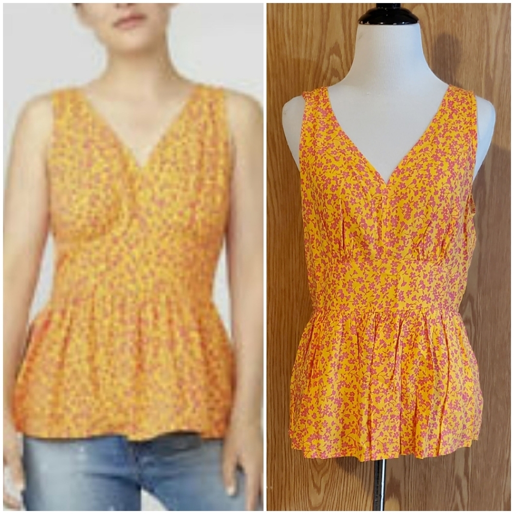 J.Crew re-imagined floral peplum top